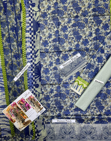 3-Piece Printed Lawn Suit