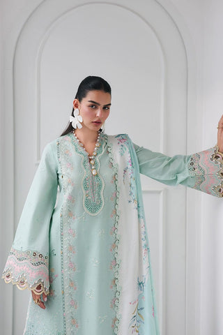 Unstitched 3-Pc Embroiderey Suit