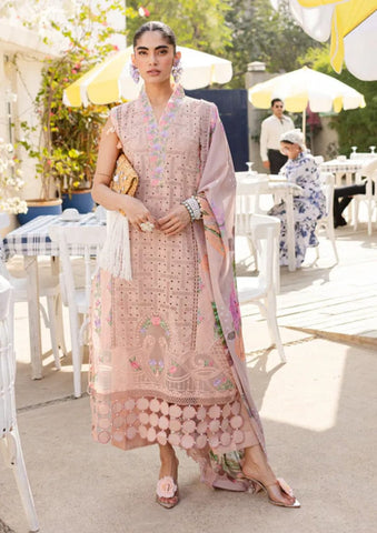 Premium Embroidered Unstitched 3-PC Suit