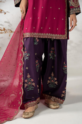 Premium Embroidered Unstitched 3-Pc Suit