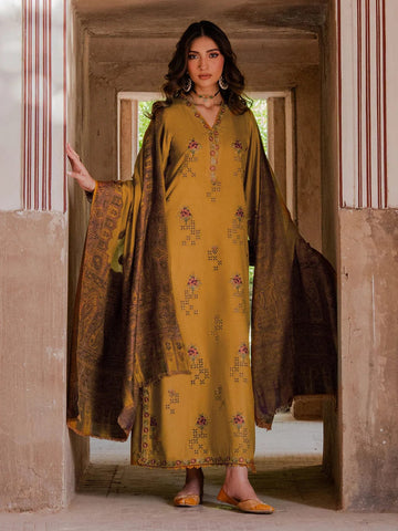 3-Pc Festive Unstitched Suit