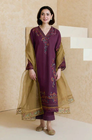 3-Piece Fancy Unstitched Suit