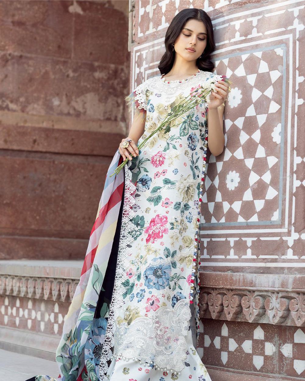 3-Piece Printed Fancy Suit