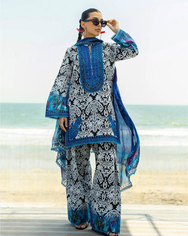 3-Piece Printed Lawn Suit