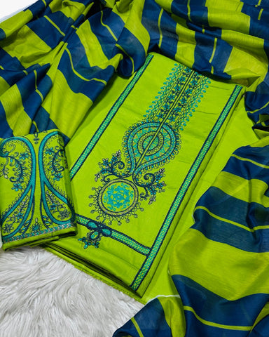3-Piece Fancy Lawn Suit