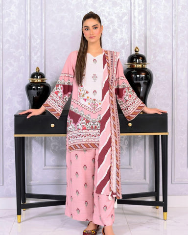 3-Piece Print Lawn Suit