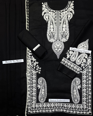 3-Piece Fancy Lawn Suit