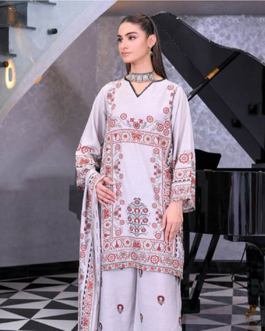 3-Piece Print Lawn Suit