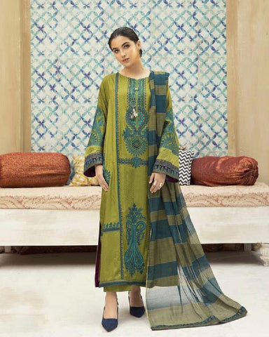 3-Piece Fancy Lawn Suit