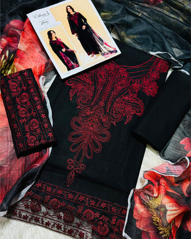 3-Piece Heavy Fancy Lawn Suit