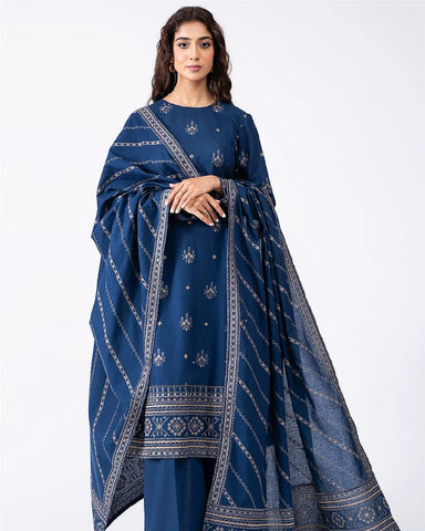 3-Piece Embroidery Lawn Suit