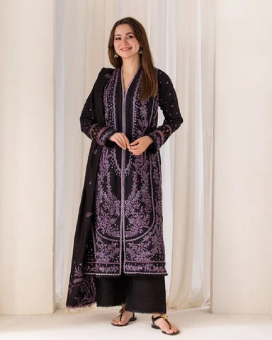3-Piece Fancy Lawn Suit