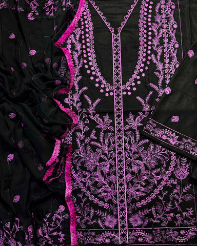 3-Piece Fancy Lawn Suit
