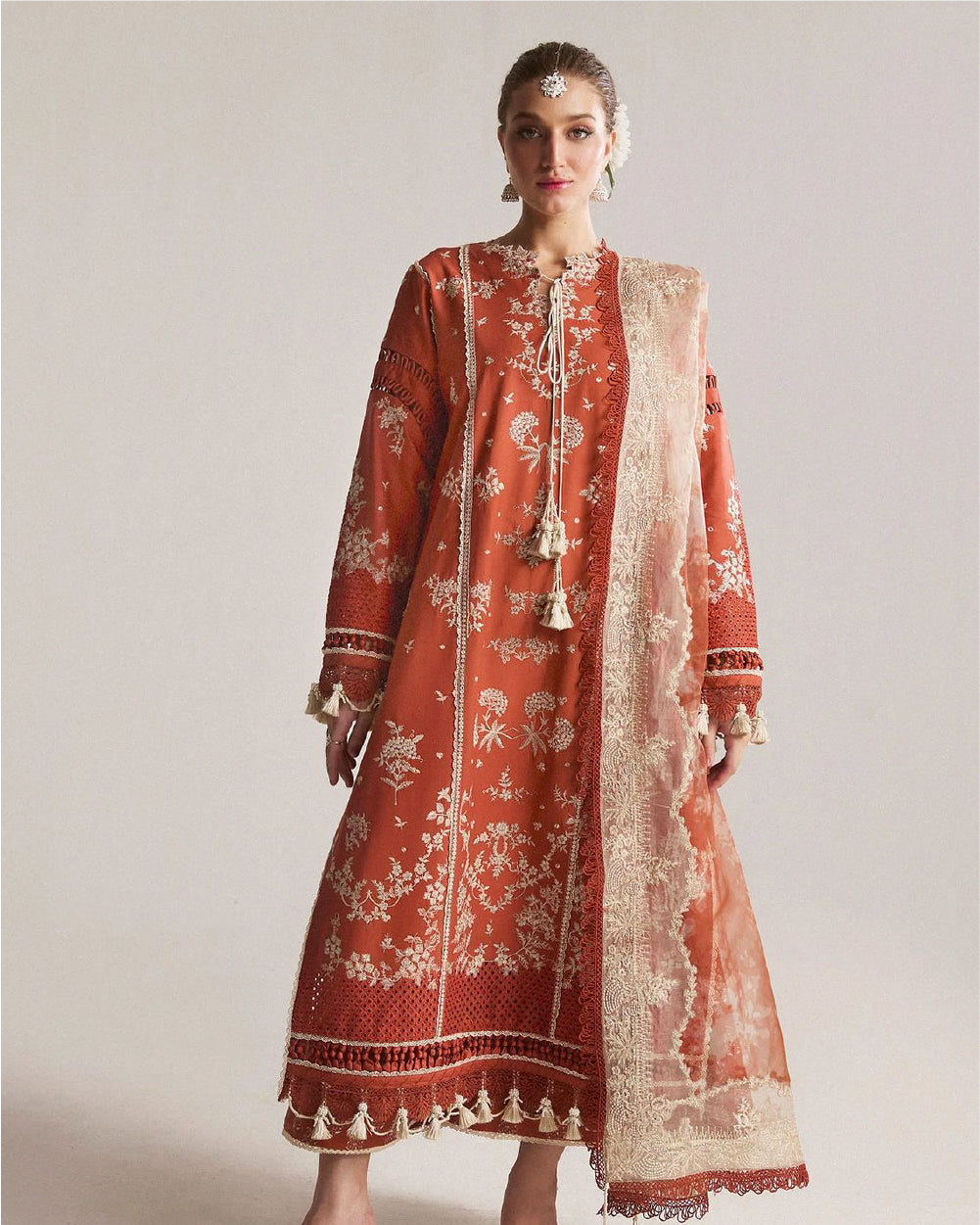 3-Piece Embroidery Lawn Suit
