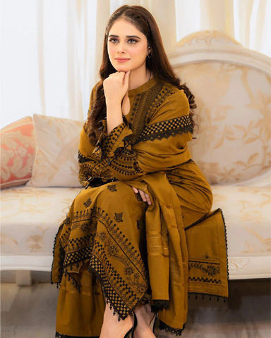 3-Piece Fully Fancy Lawn Suit
